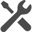 レンチとドライバーのアイコン